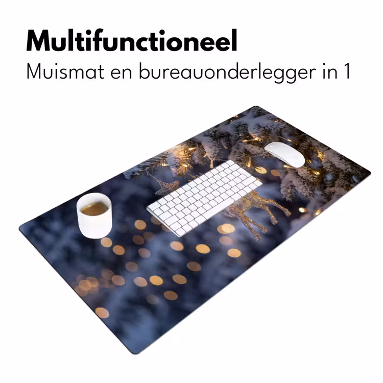 Bureau onderlegger - Rendier - Kerst - Sneeuw — 7