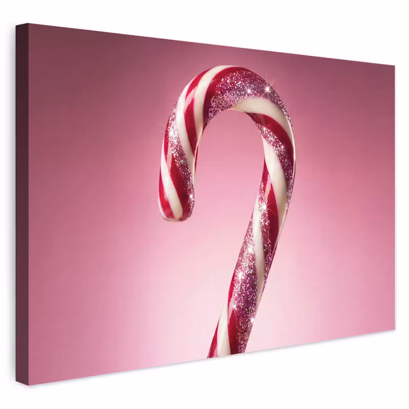 Buiten canvas - Zuurstok - Glinsterend - Roze — 1