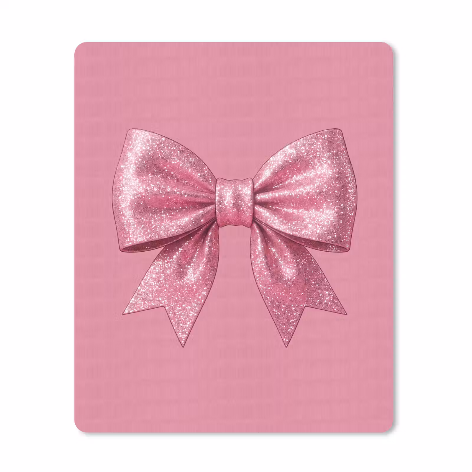 Muismat - Roze strik - Glitter — 1