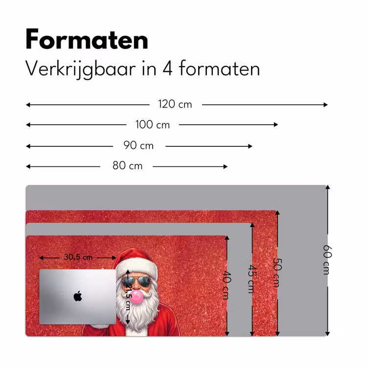 Bureau onderlegger - Kerstman - Zonnebril - Kerst — 8
