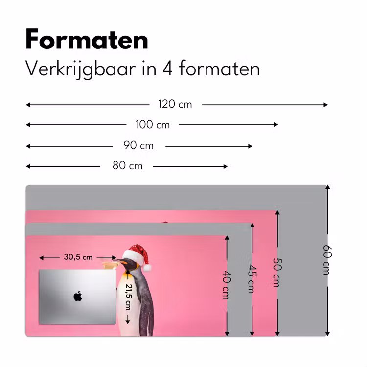 Bureau onderlegger - Pinguïn - Kerst - Feest — 8