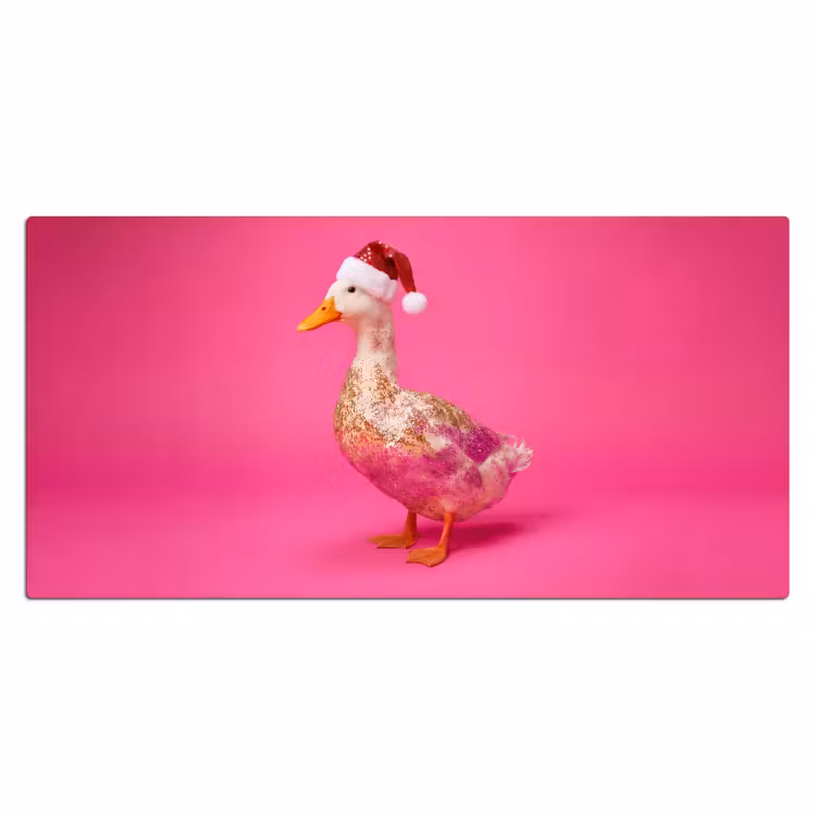 Bureau onderlegger - Vogel - Kerst - Roze — 2
