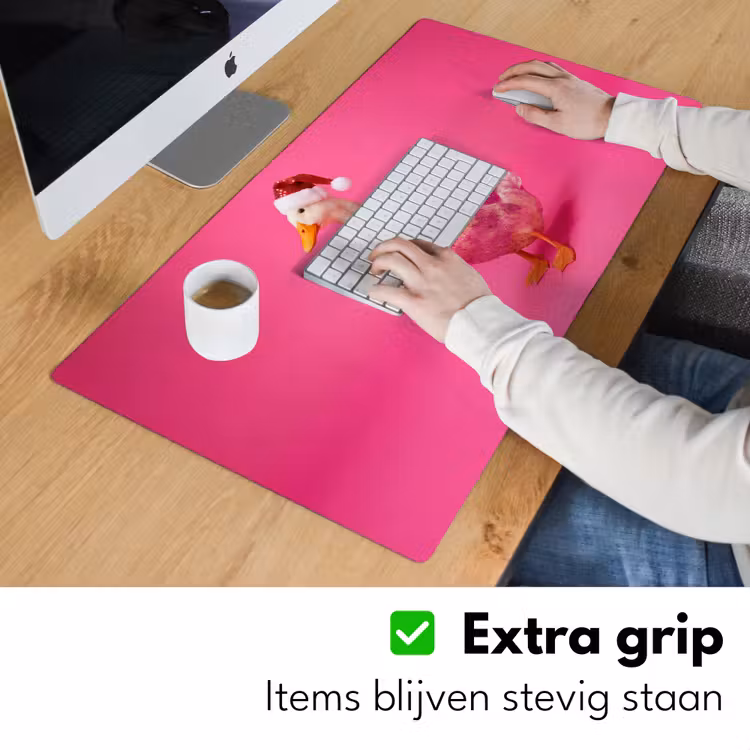 Bureau onderlegger - Vogel - Kerst - Roze — 6