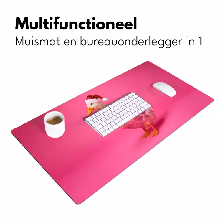 Bureau onderlegger - Vogel - Kerst - Roze — 7