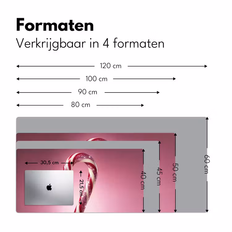 Bureau onderlegger - Zuurstok - Glinsterend - Roze — 8