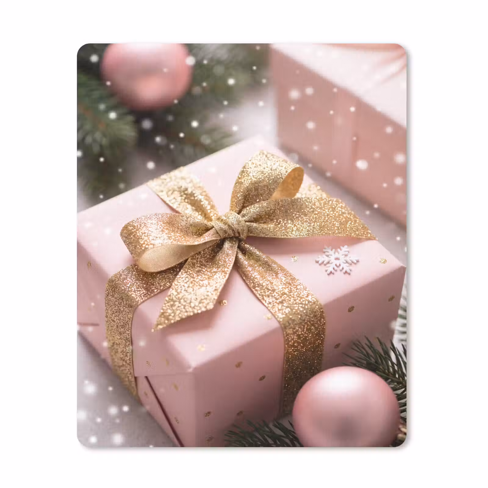 Muismat - Cadeau - Kerst - Roze — 1
