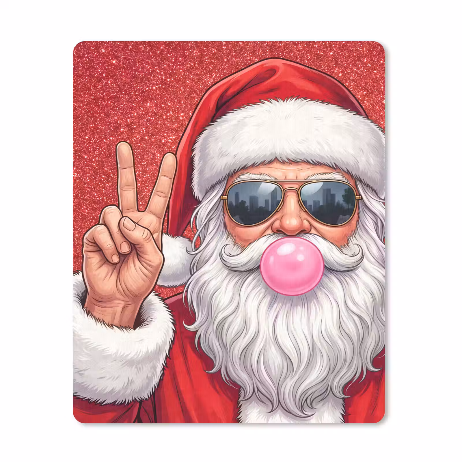 Muismat - Kerstman - Zonnebril - Kerst — 1