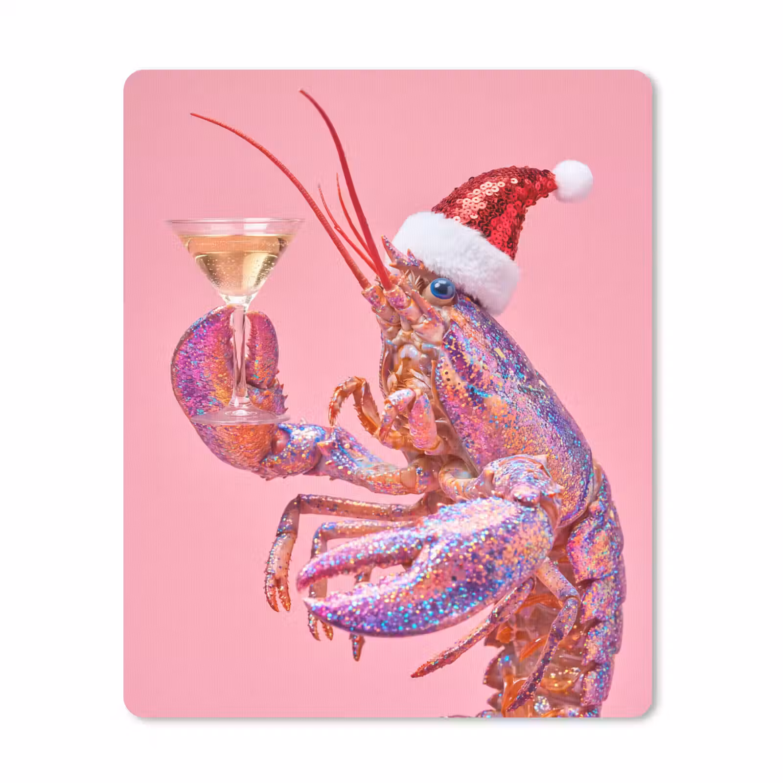 Muismat - Kreeft - Kerst - Roze — 1