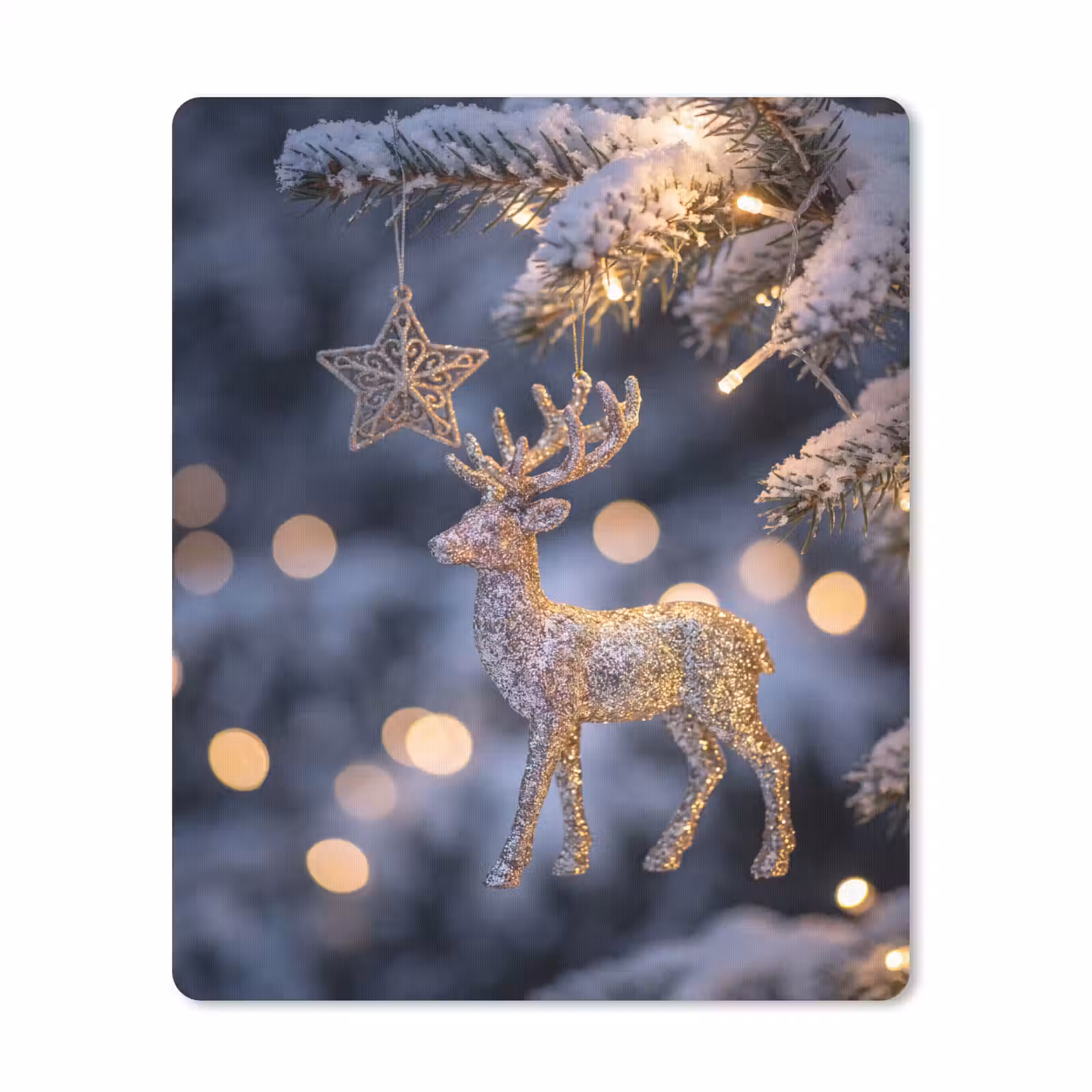 Muismat - Rendier - Kerst - Sneeuw — 1