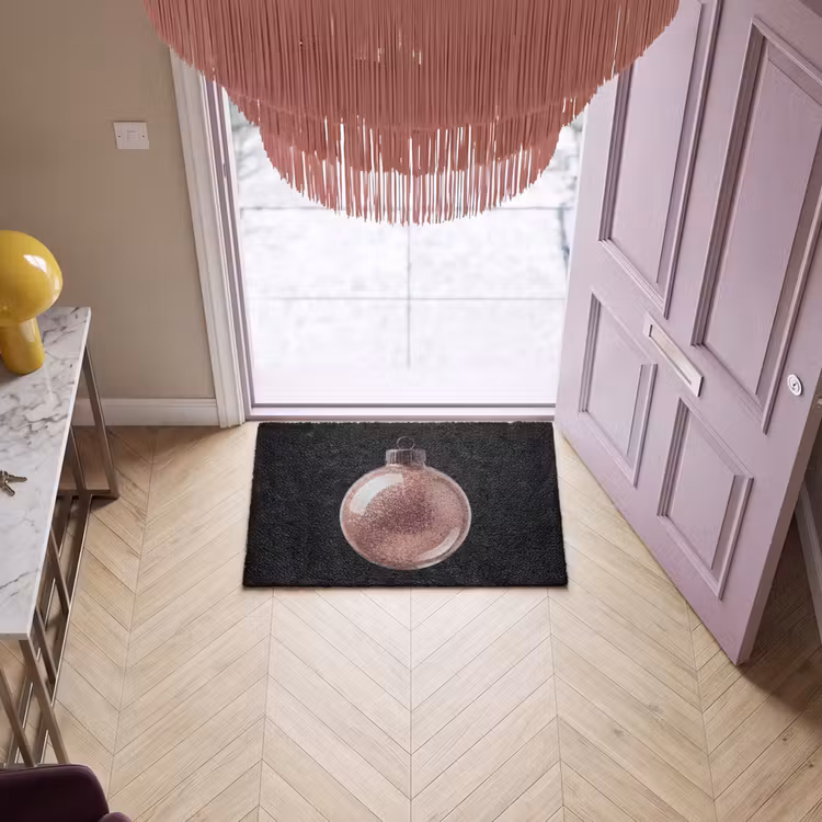 Deurmat - Kerstbal - Roségoud - Kerst — 4