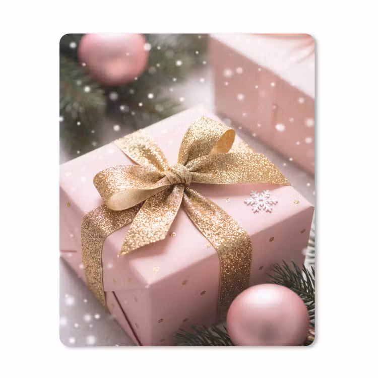 Muismat - Cadeau - Kerst - Roze — 1