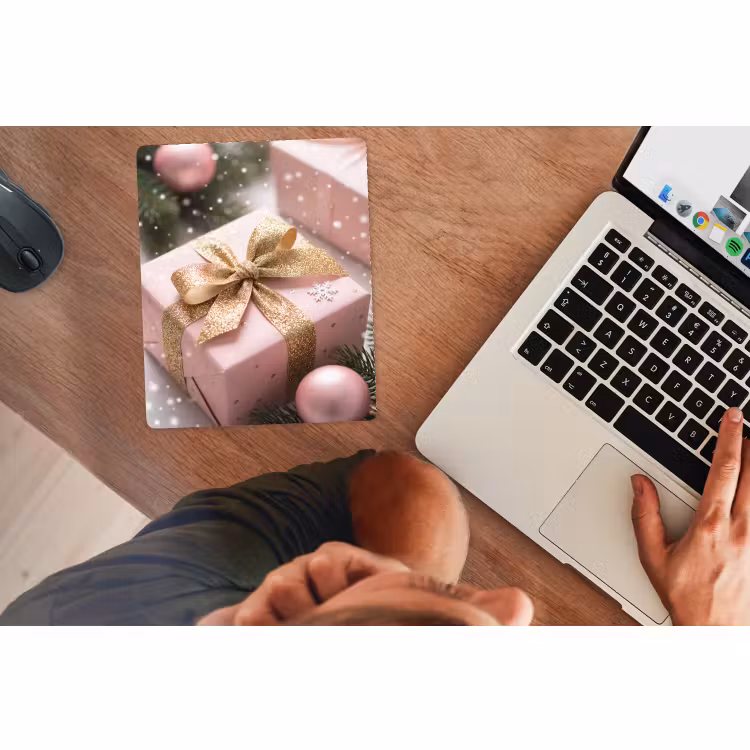 Muismat - Cadeau - Kerst - Roze — 2