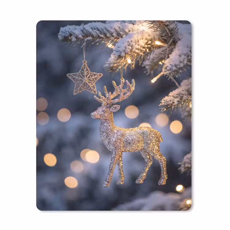 Muismat - Rendier - Kerst - Sneeuw — 1