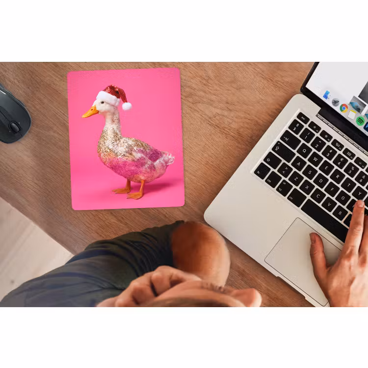 Muismat - Vogel - Kerst - Roze — 2