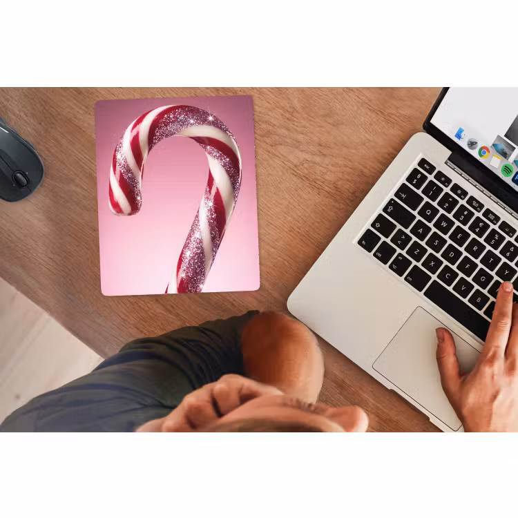 Muismat - Zuurstok - Glinsterend - Roze — 2
