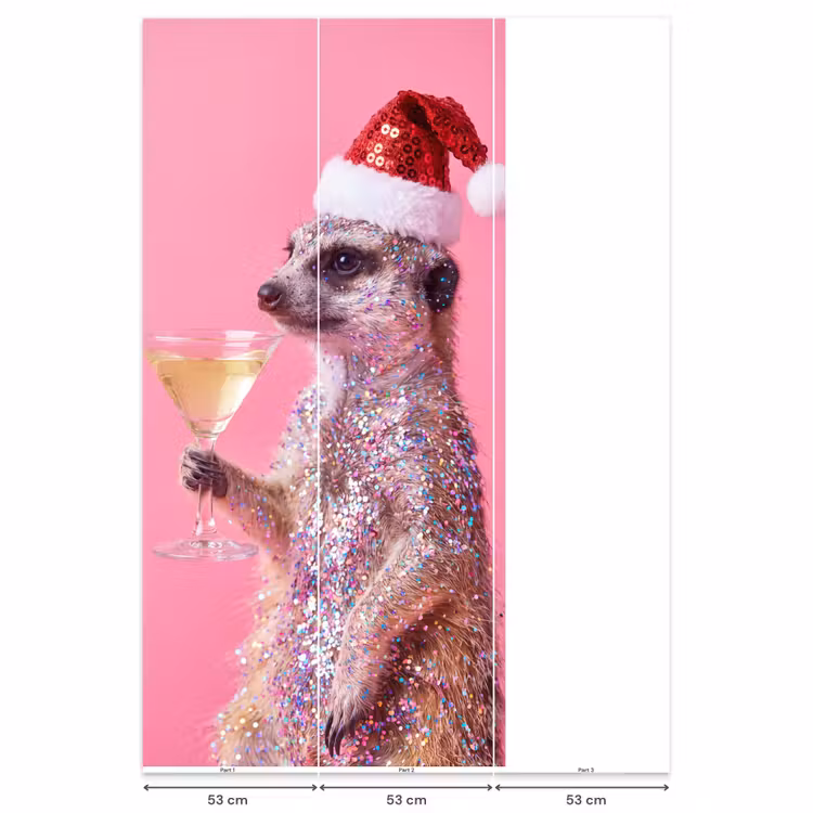 Behang - Dieren - Glitter - Feest — 6