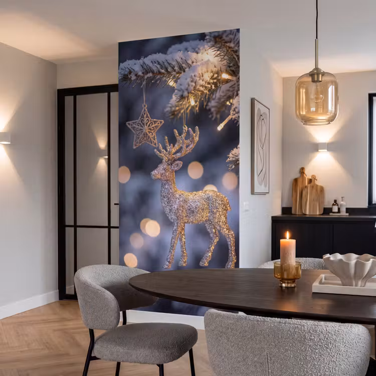Behang - Rendier - Kerst - Sneeuw — 5