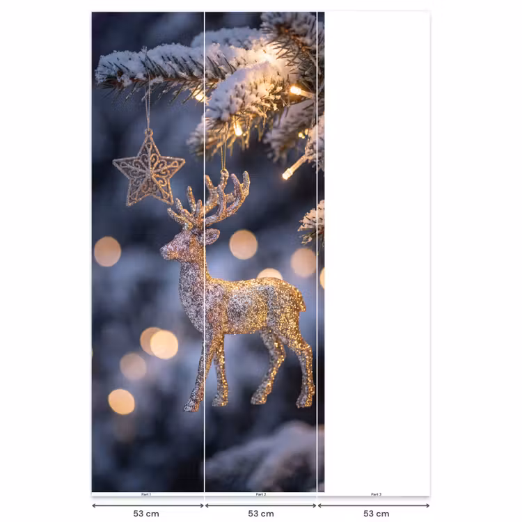 Behang - Rendier - Kerst - Sneeuw — 6