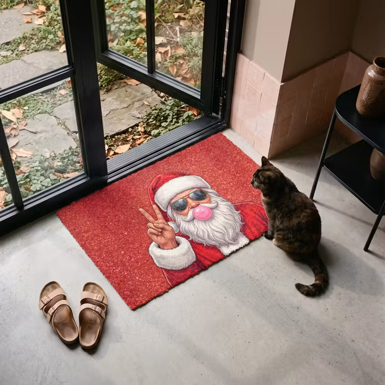 Deurmat - Kerstman - Zonnebril - Kerst — 2