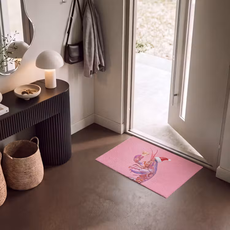 Deurmat - Kreeft - Kerst - Roze — 8