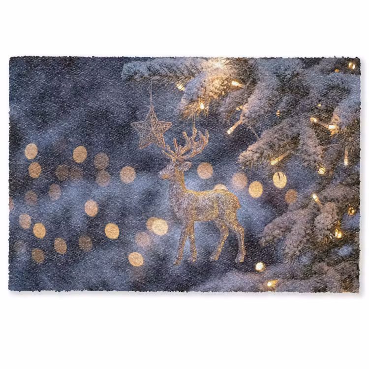 Deurmat - Rendier - Kerst - Sneeuw — 1
