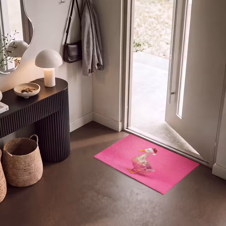 Deurmat - Vogel - Kerst - Roze — 8