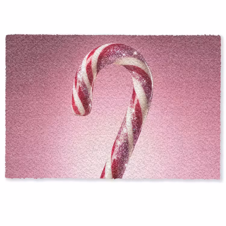 Deurmat - Zuurstok - Glinsterend - Roze — 1