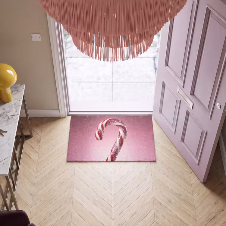 Deurmat - Zuurstok - Glinsterend - Roze — 4