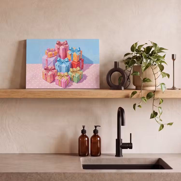 Canvas schilderij - Geschenken - Feest - Kleurrijk — 2