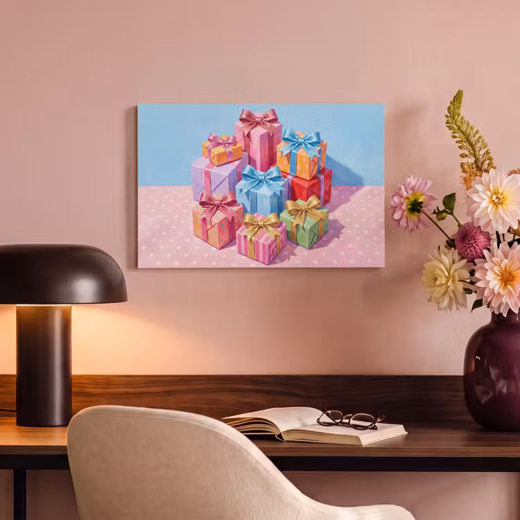 Canvas schilderij - Geschenken - Feest - Kleurrijk — 3