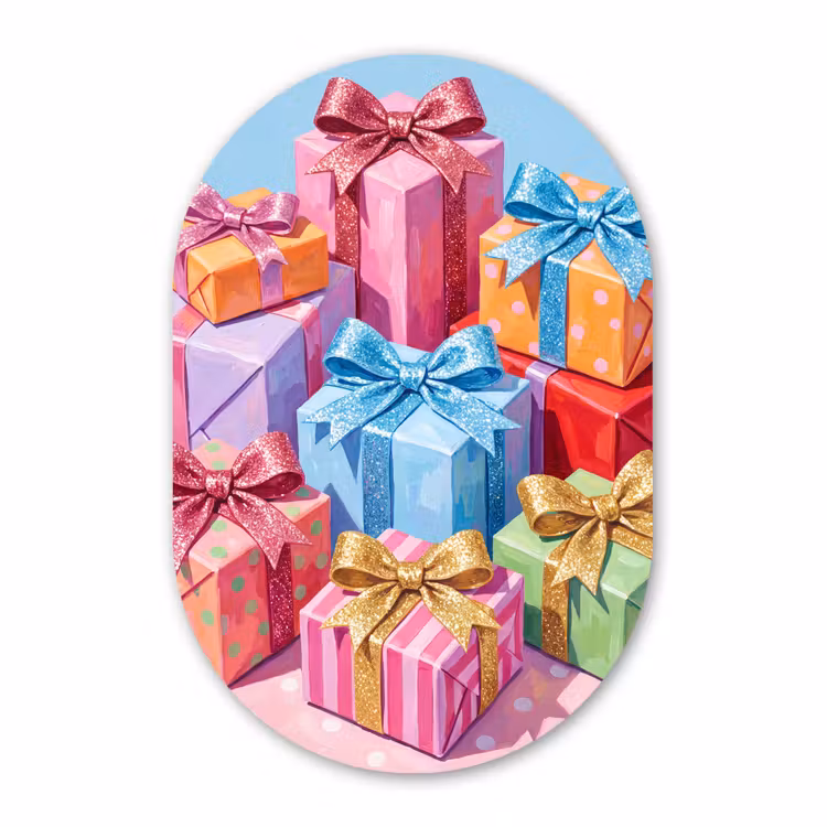 Muurovaal - Geschenken - Feest - Kleurrijk — 3