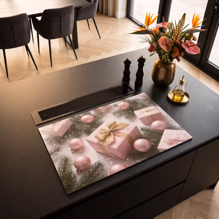 Inductiebeschermer - Cadeau - Kerst - Roze β 2
