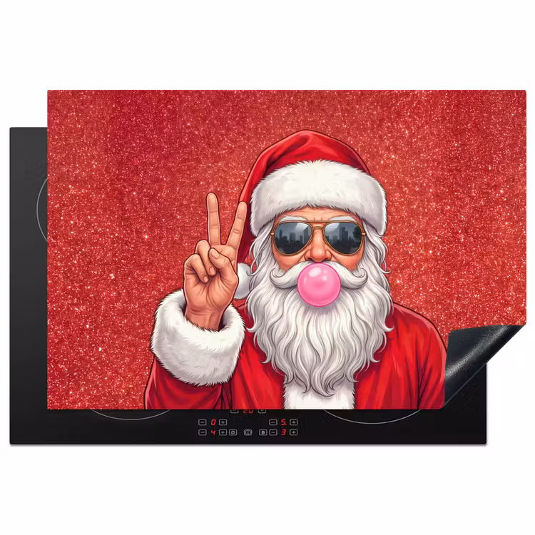 Inductiebeschermer - Kerstman - Zonnebril - Kerst β 1