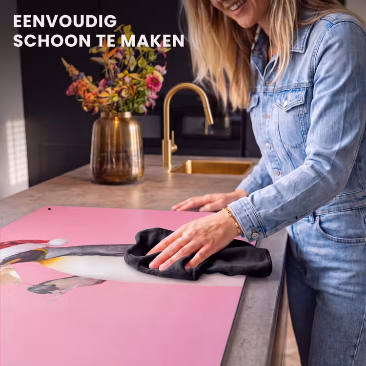 Inductiebeschermer & spatscherm (2in1) - Pinguïn - Kerst - Feest — 5