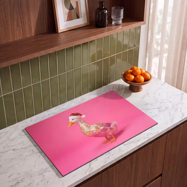 Inductiebeschermer - Vogel - Kerst - Roze — 3