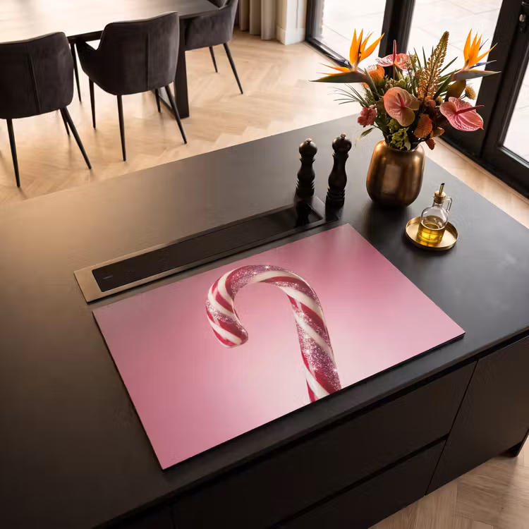 Inductiebeschermer - Zuurstok - Glinsterend - Roze β 2