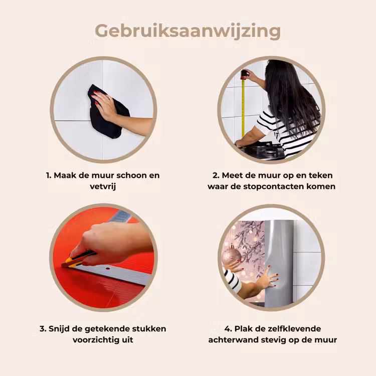 Keuken achterwand - Kerstbal - Roze - Winter — 9