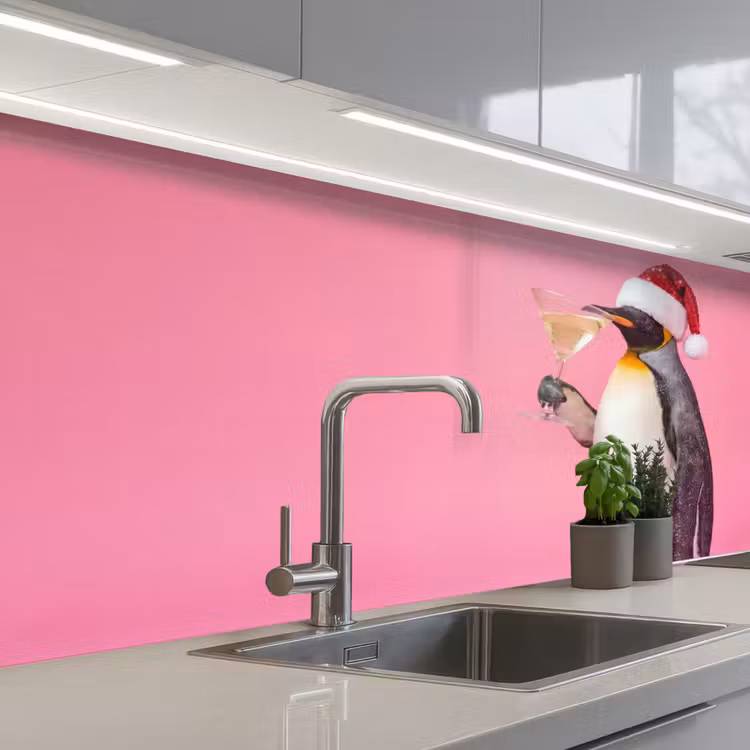 Keuken achterwand - Pinguïn - Kerst - Feest — 2