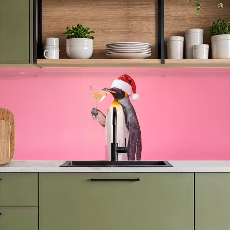 Keuken achterwand - Pinguïn - Kerst - Feest — 8