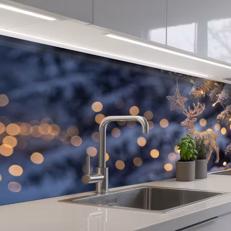 Keuken achterwand - Rendier - Kerst - Sneeuw — 2