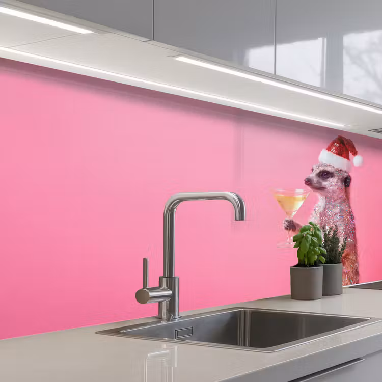 Keuken achterwand - Dieren - Glitter - Feest — 2