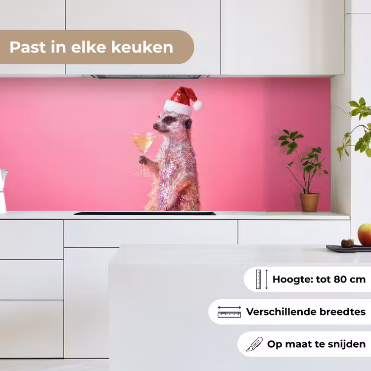 Keuken achterwand - Dieren - Glitter - Feest — 7
