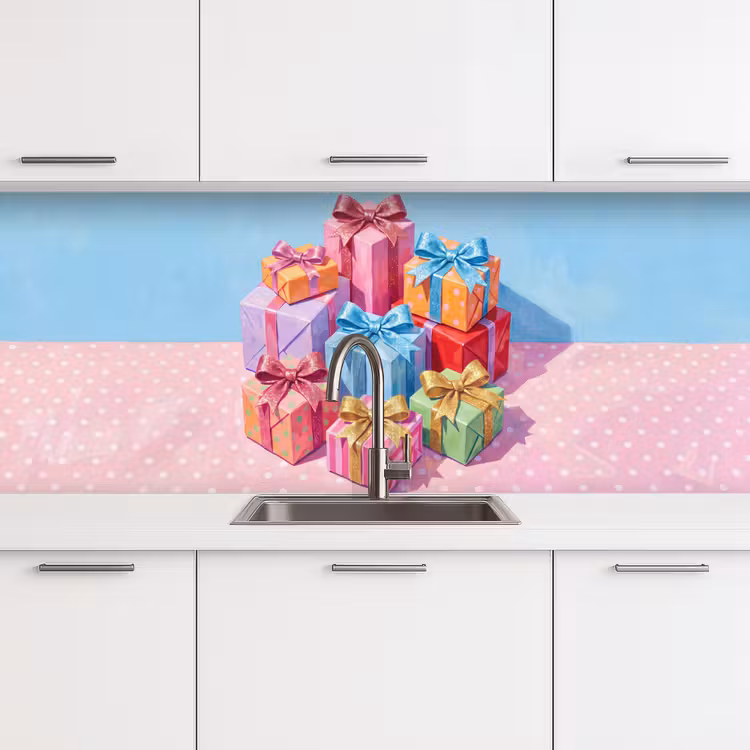 Keuken achterwand - Geschenken - Feest - Kleurrijk — 4