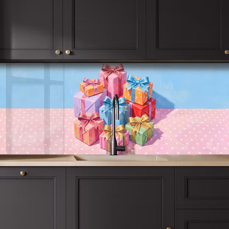 Keuken achterwand - Geschenken - Feest - Kleurrijk — 6