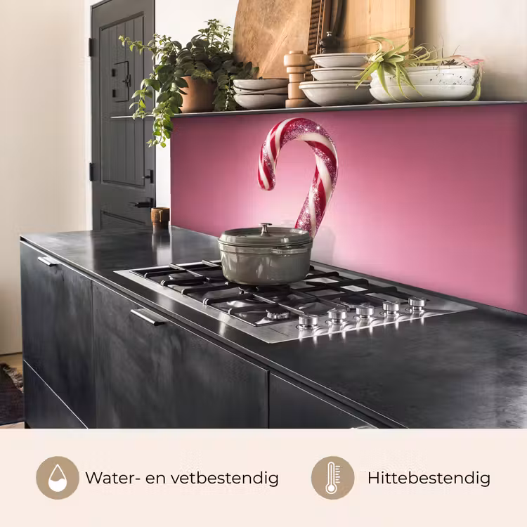 Keuken achterwand - Zuurstok - Glinsterend - Roze — 5