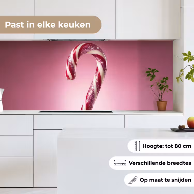 Keuken achterwand - Zuurstok - Glinsterend - Roze — 7