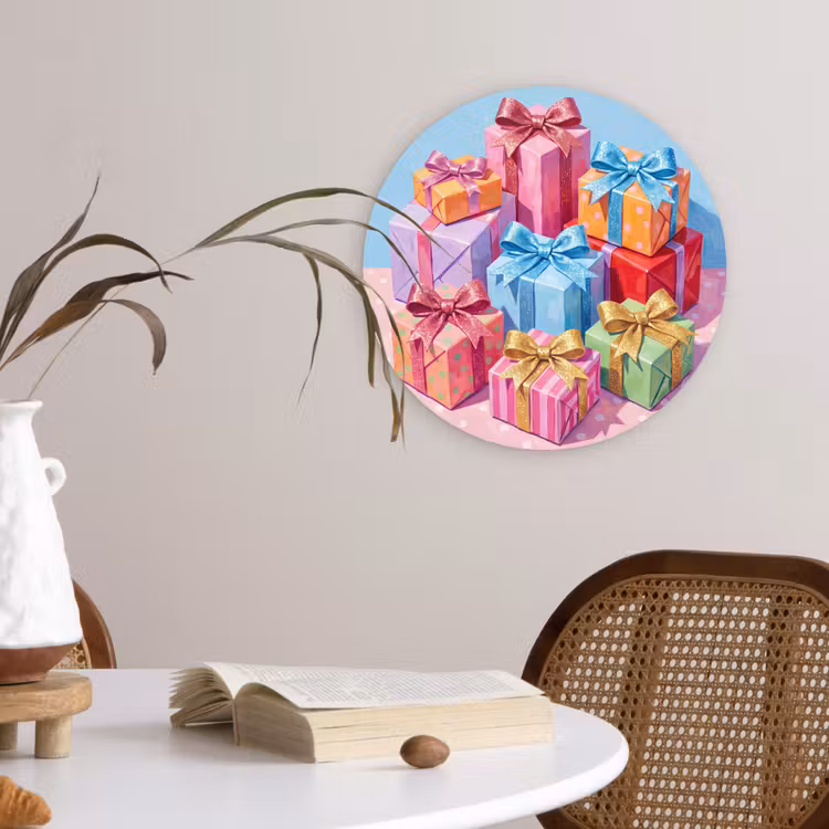 Muurcirkel - Geschenken - Feest - Kleurrijk — 4