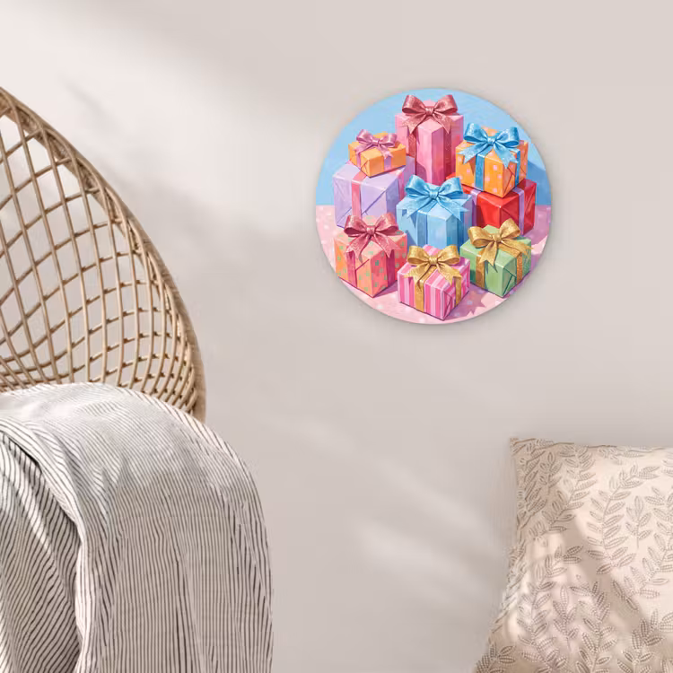Muurcirkel - Geschenken - Feest - Kleurrijk — 5