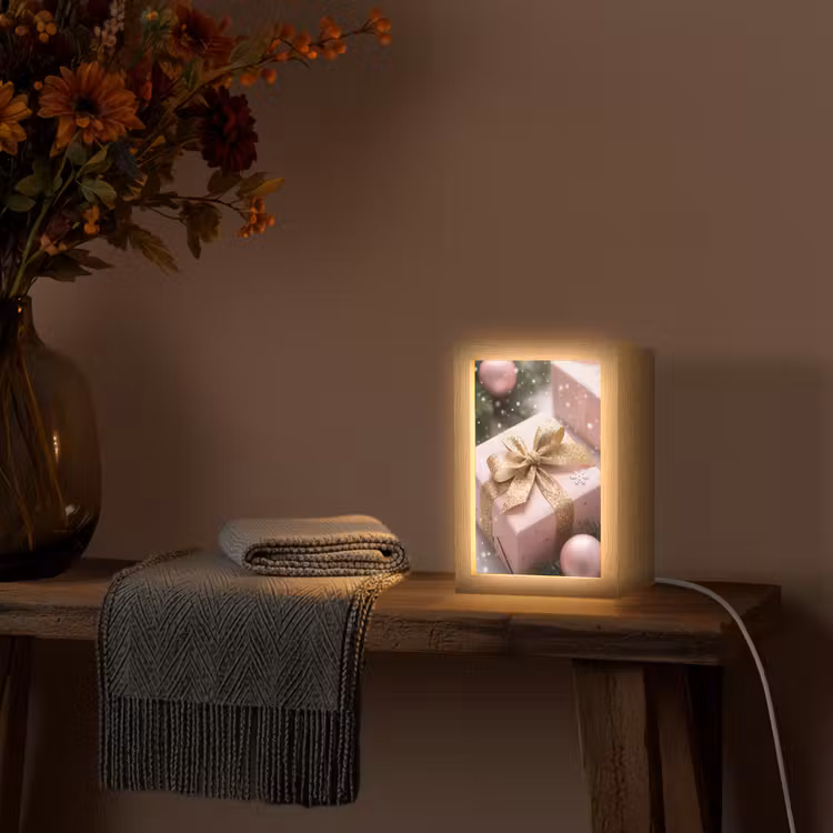 Gepersonaliseerd Lightbox - Cadeau - Kerst - Roze — 3