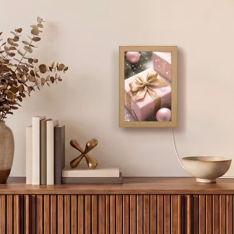 Gepersonaliseerd Lightbox - Cadeau - Kerst - Roze — 4